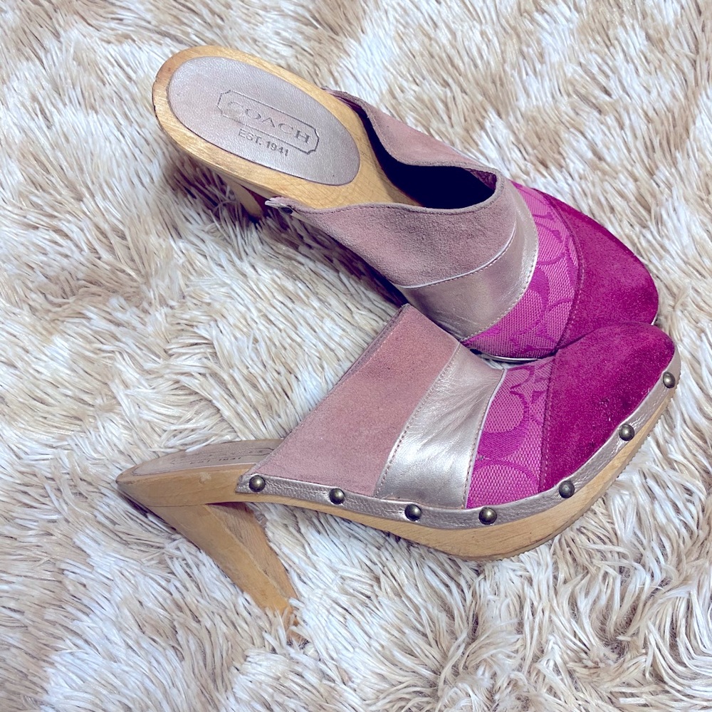 Coach slide heel